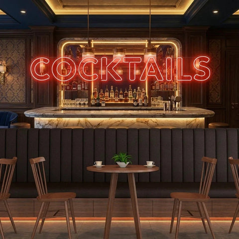 Cocktails Led Neon Sign Light