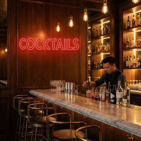 Cocktails Led Neon Sign Light