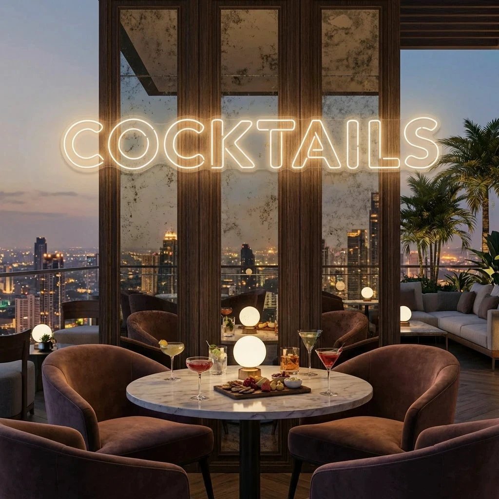 Cocktails Led Neon Sign Light