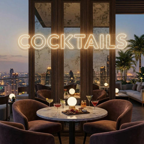 Cocktails Led Neon Sign Light