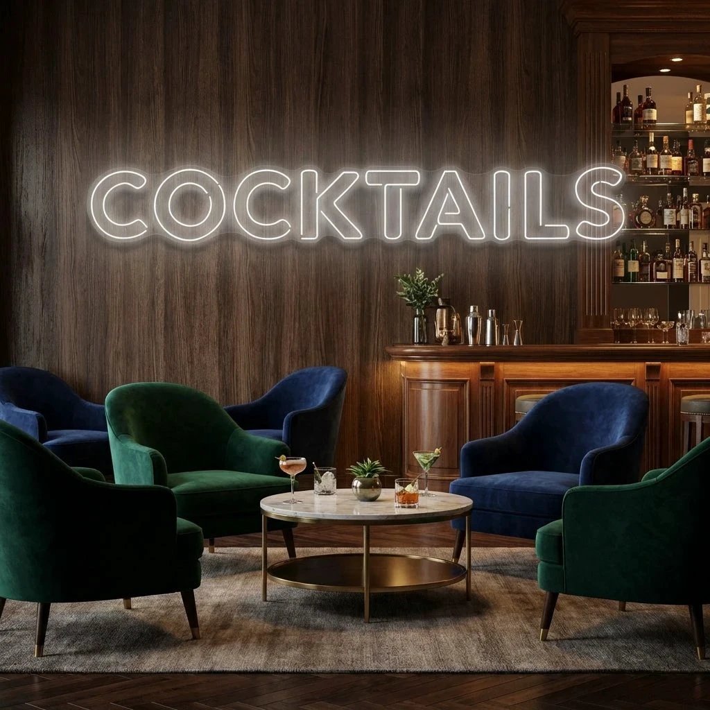 Cocktails Led Neon Sign Light