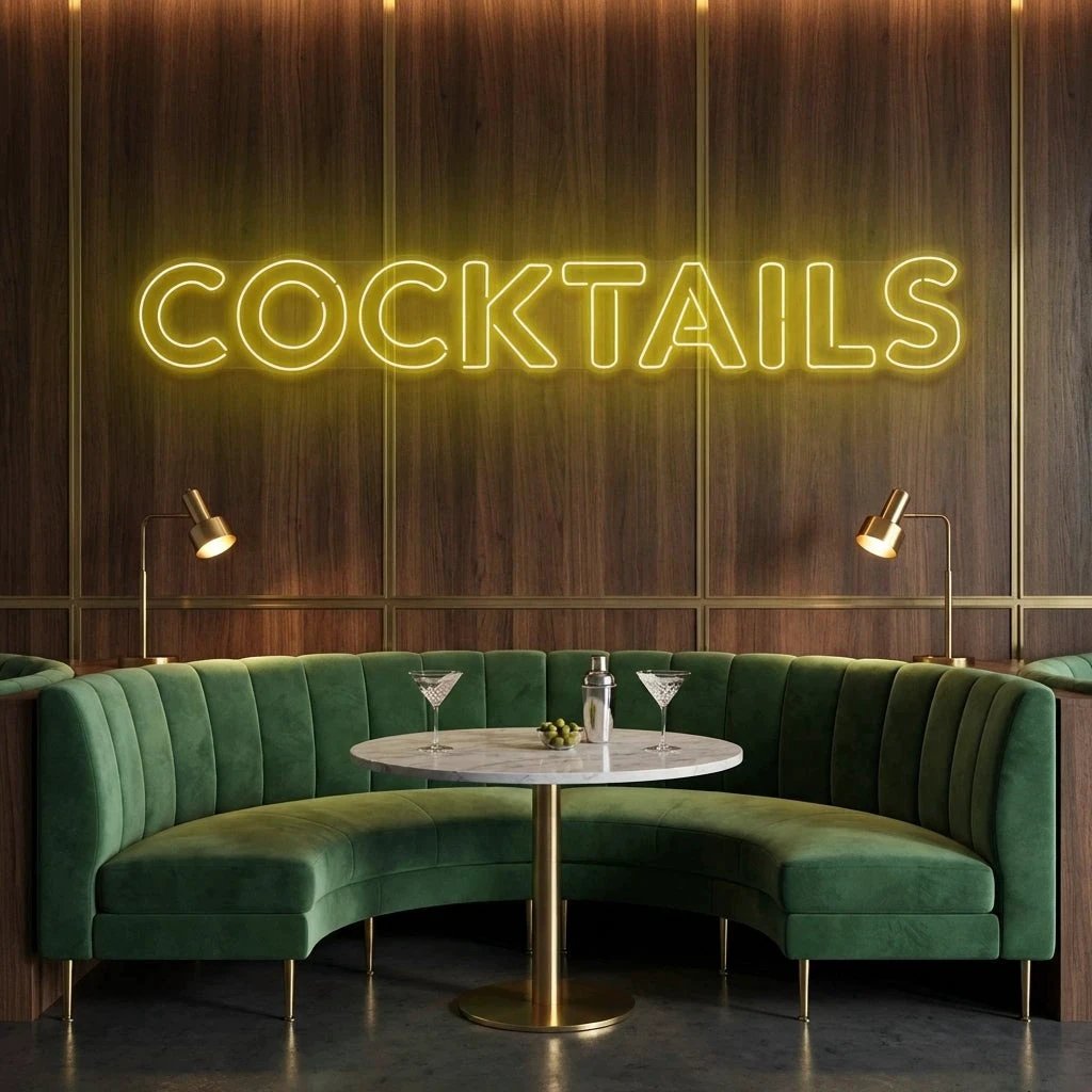 Cocktails Led Neon Sign Light