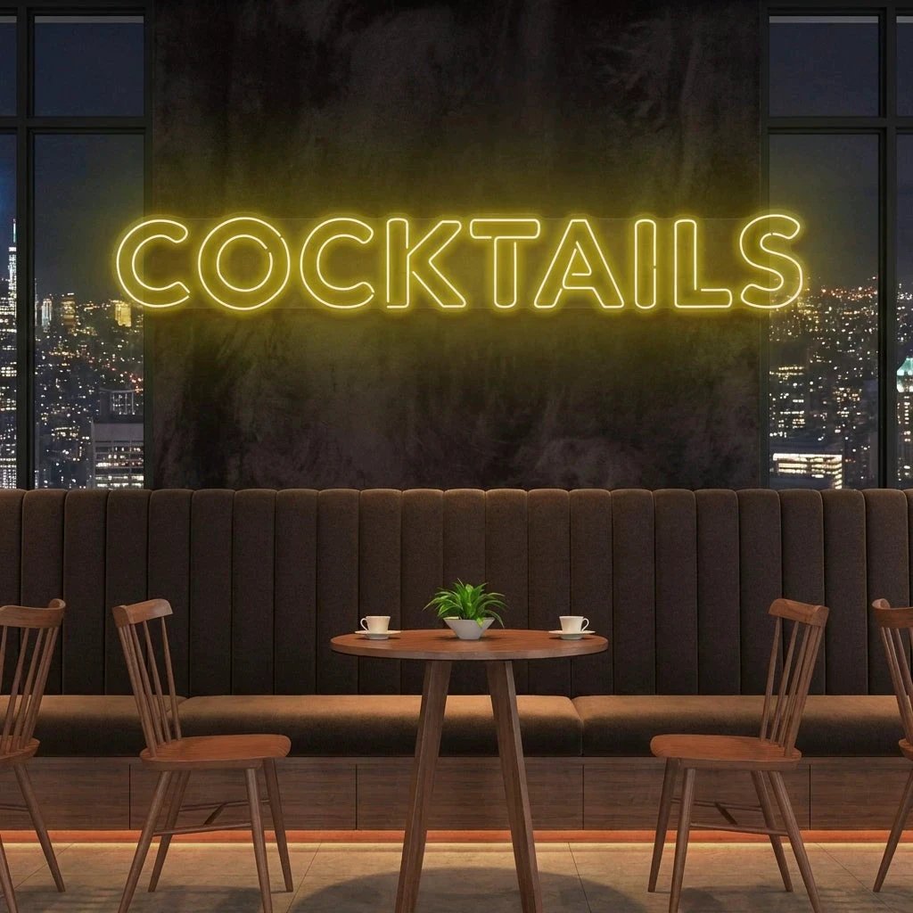Cocktails Led Neon Sign Light