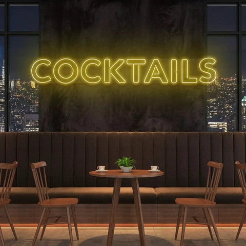Cocktails Led Neon Sign Light