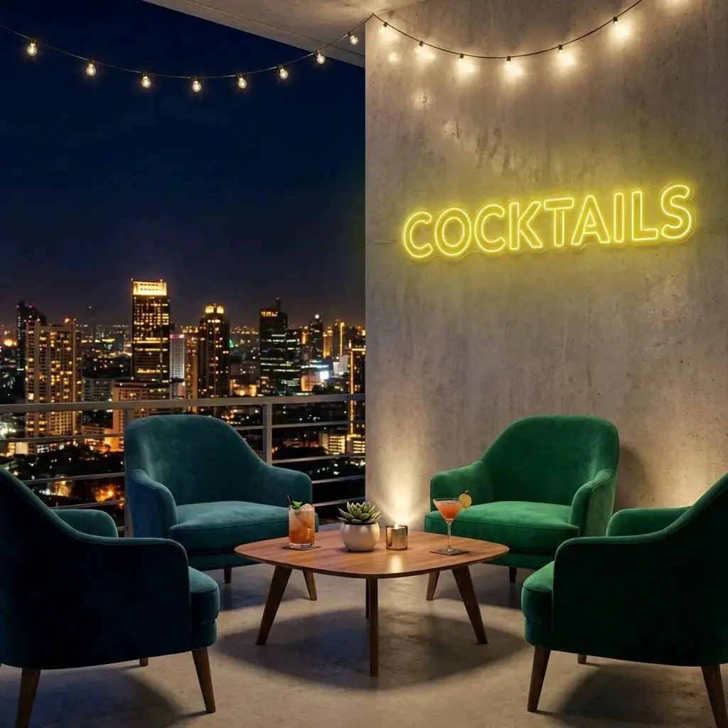 Cocktails Led Neon Sign Light