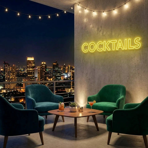 Cocktails Led Neon Sign Light