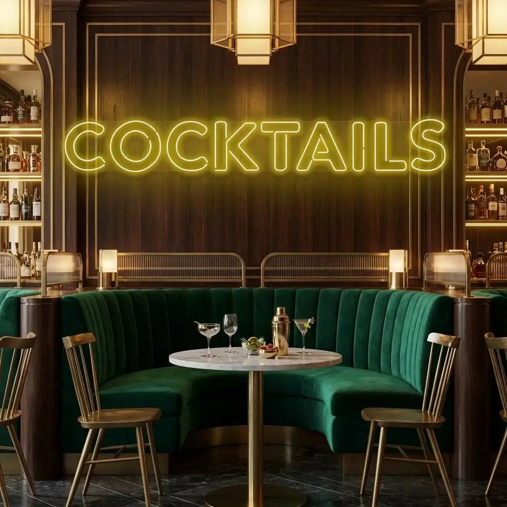 Cocktails Led Neon Sign Light