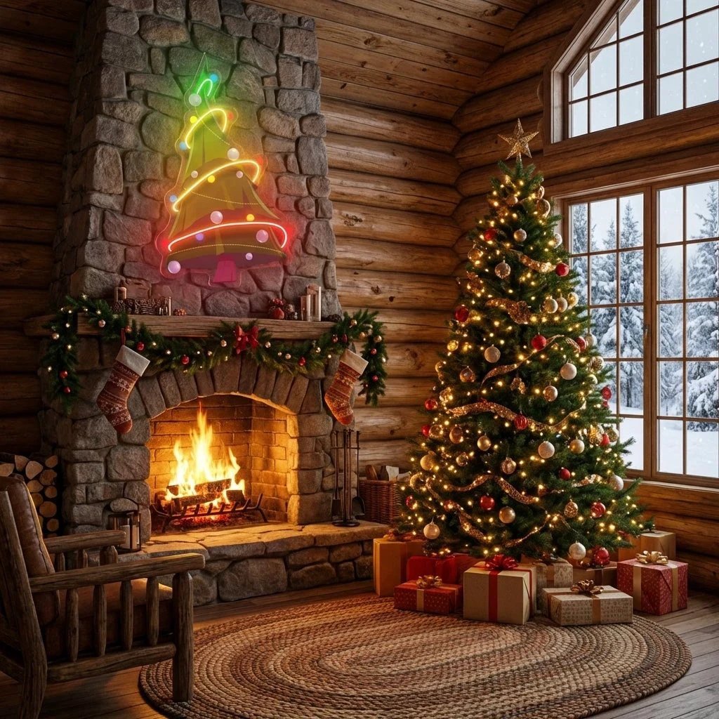 Colorful Christmas Tree Art Work Led Neon Sign Light