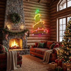 Colorful Christmas Tree Art Work Led Neon Sign Light