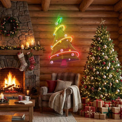 Colorful Christmas Tree Art Work Led Neon Sign Light