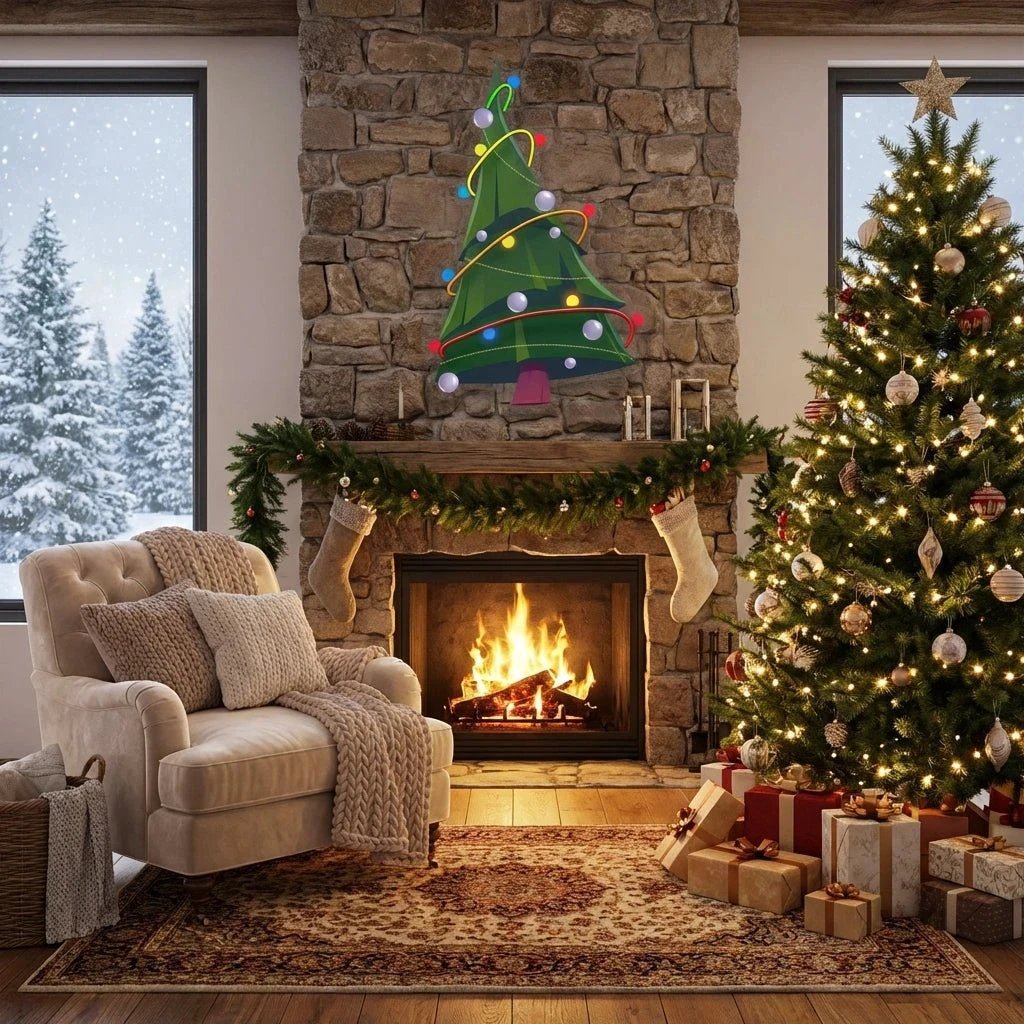 Colorful Christmas Tree Art Work Led Neon Sign Light
