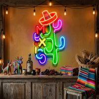 Colorful Mexican Theme Design Abstract Art LED Neon Sign Light Pop Art