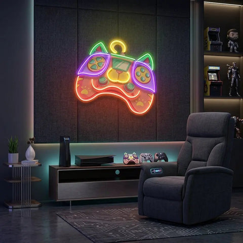 Colorful Cartoon Gaming Artwork Led Neon Sign Light
