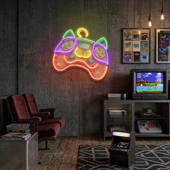Colorful Cartoon Gaming Artwork Led Neon Sign Light