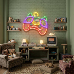 Colorful Cartoon Gaming Artwork Led Neon Sign Light