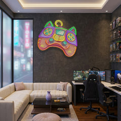 Colorful Cartoon Gaming Artwork Led Neon Sign Light