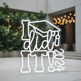Congrats Grad Neon Sign I Did It 2025 Neon Lights