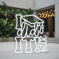 Congrats Grad Neon Sign I Did It 2025 Neon Lights