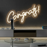 Congrats Neon Sign for Party Celebration - VN03 - Customneonstudio
