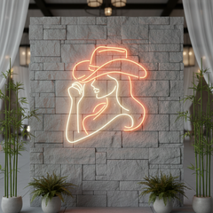 Cowgirl Led Sign Cowgirl Neon Sign Western Wall Decor Bar Neon Sign