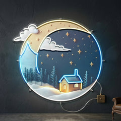 Cozy Starry Night LED Neon Sign Light Pop Art