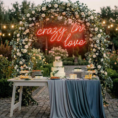 Crazy In Love Led Neon Sign Light, Custom Wedding Neon Sign For Reception, neon light sign for wedding