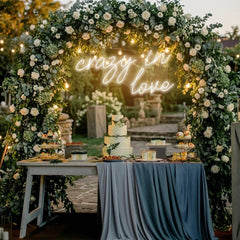 Crazy In Love Led Neon Sign Light, Custom Wedding Neon Sign For Reception, neon light sign for wedding