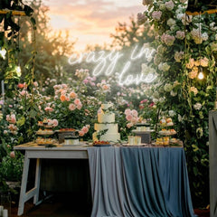 Crazy In Love Led Neon Sign Light, Custom Wedding Neon Sign For Reception, neon light sign for wedding