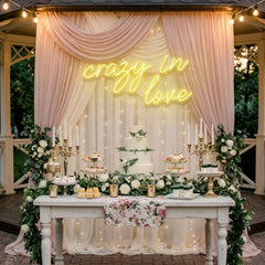 Crazy In Love Led Neon Sign Light, Custom Wedding Neon Sign For Reception, neon light sign for wedding