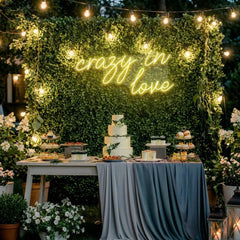 Crazy In Love Led Neon Sign Light, Custom Wedding Neon Sign For Reception, neon light sign for wedding