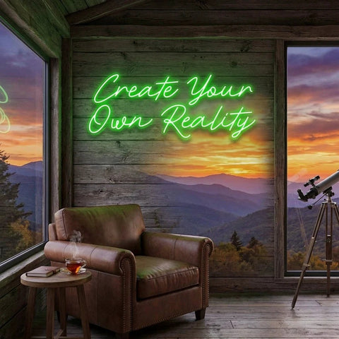 Create Your Own Reality Led Neon Sign Light