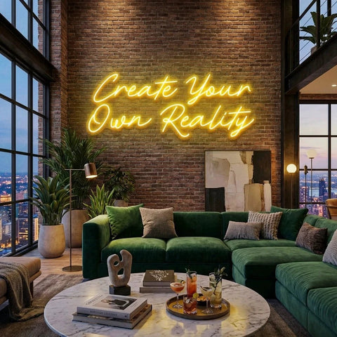 Create Your Own Reality Led Neon Sign Light