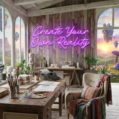 Create Your Own Reality Led Neon Sign Light
