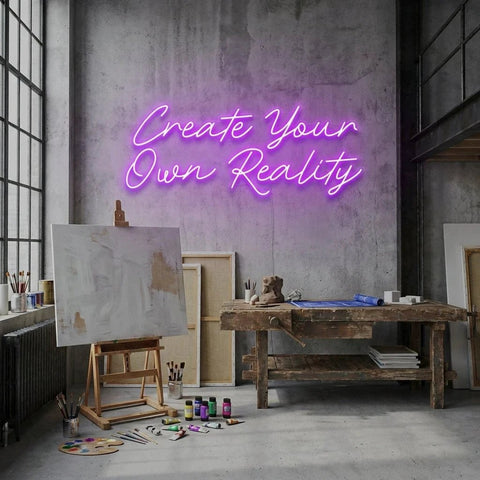 Create Your Own Reality Led Neon Sign Light