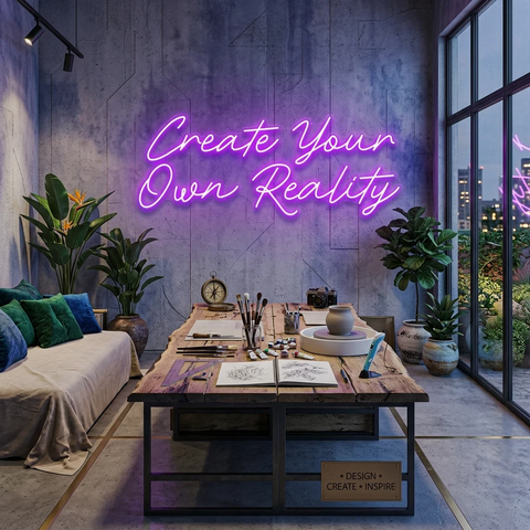 Create Your Own Reality Led Neon Sign Light