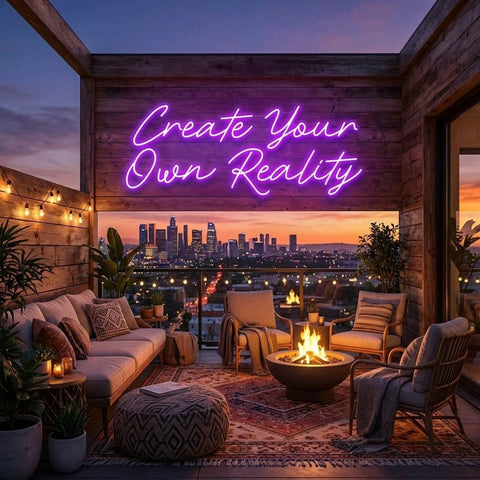 Create Your Own Reality Led Neon Sign Light