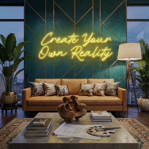 Create Your Own Reality Led Neon Sign Light
