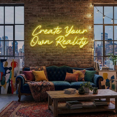 Create Your Own Reality Led Neon Sign Light