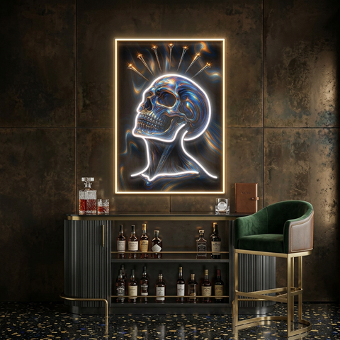 Crowned Remains LED Neon Sign Light Pop Art