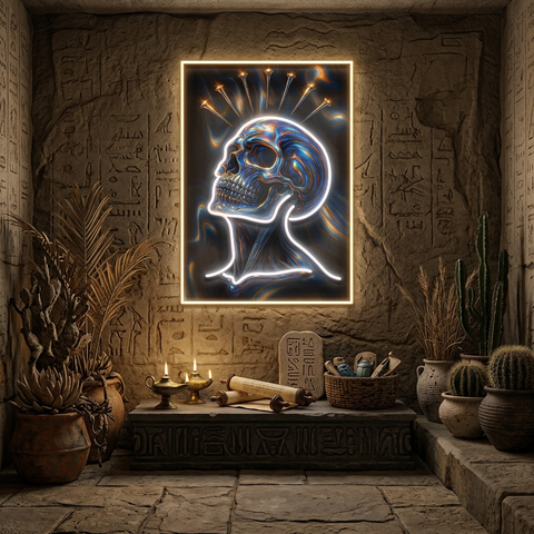 Crowned Remains LED Neon Sign Light Pop Art