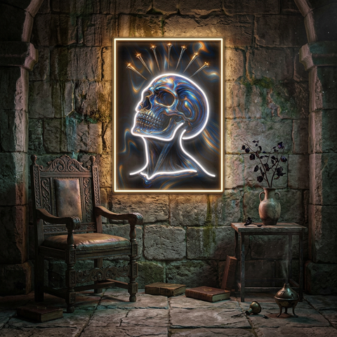 Crowned Remains LED Neon Sign Light Pop Art