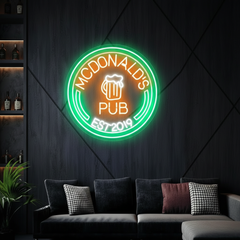 Custom Beer Bar Neon Signage Bar Name Neon Sign