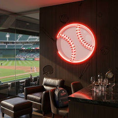 Custom Name Base Ball Gift For Kids Artwork Led Neon Sign Light
