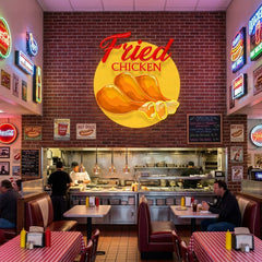 Custom Name Fast Food Of French Fries Led Neon Sign Light