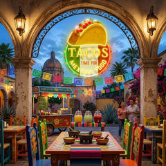 Custom Name Fast Food Of Tacos Mexican Food Led Neon Sign Light