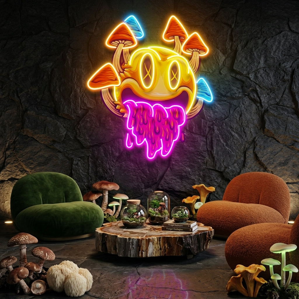 Custom Name Funny Psychedelic Artwork Led Neon Sign Light