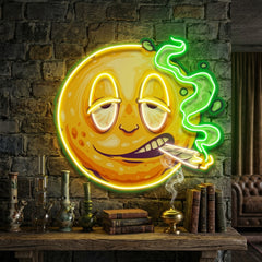 Custom Name Funny Smiley Face Artwork Led Neon Sign Light
