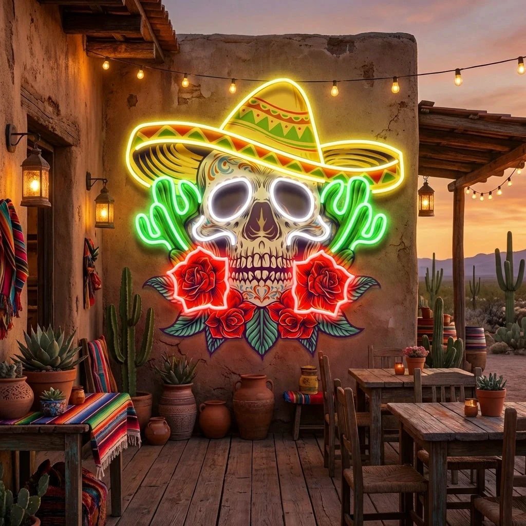 Custom Name Mexican Food Restaurants Decor Artwork