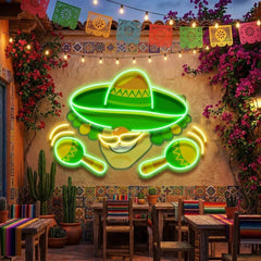 Custom Name Mexico Logo Food Artwork Led Neon Sign Light