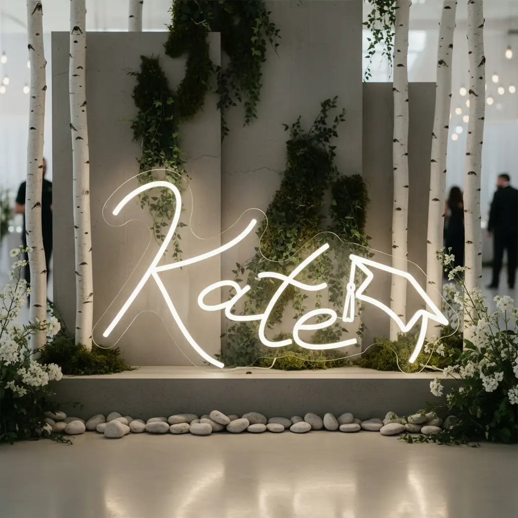 Custom Name Neon Light for Class of 2025 Prom Party Decor